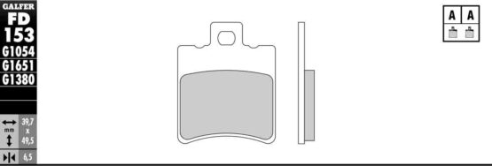 Semi-Metallic Compound Brake Pads