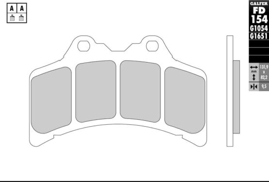 Semi-Metallic Compound Brake Pads