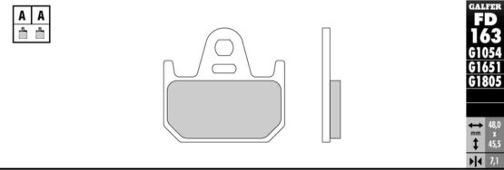 Semi-Metallic Compound Brake Pads