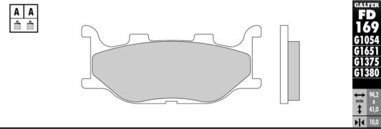 Semi-Metallic Compound Brake Pads - Image 2