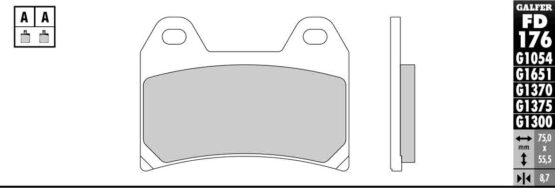 Semi-Metallic Compound Brake Pads - Image 2