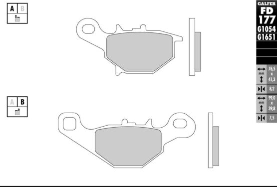 Semi-Metallic Compound Brake Pads - Image 2