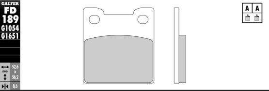 Semi-Metallic Compound Brake Pads