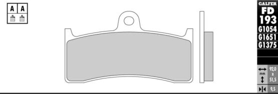 Semi-Metallic Compound Brake Pads