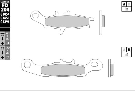 Semi-Metallic Compound Brake Pads - Image 2