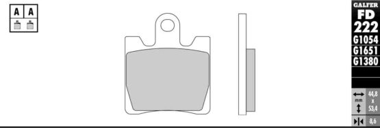 Semi-Metallic Compound Brake Pads