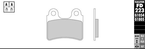 Semi-Metallic Front Brake Pads - Image 2