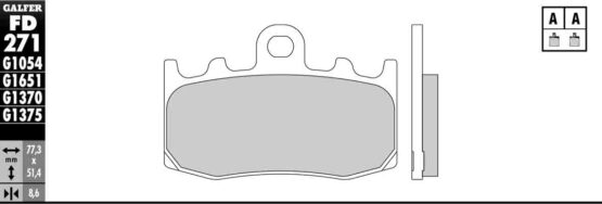 Semi-Metallic Compound Brake Pads - Image 2