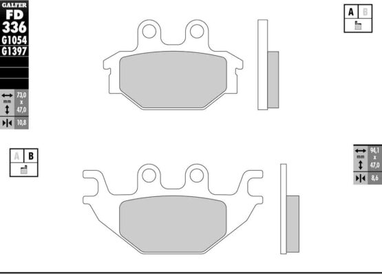 Semi-Metallic Compound Brake Pads - Image 2