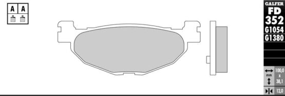 Semi-Metallic Compound Brake Pads