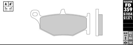 Semi-Metallic Compound Rear Brake Pads - Image 3