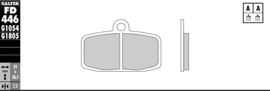 Semi-Metallic Compound Brake Pads