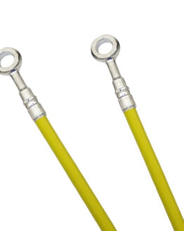 Yellow Stainless Steel Rear Brake Line Kit