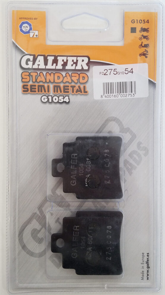 Semi-Metallic Compound 1054 Brake Pads