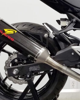 Graves Carbon Fiber Slip-On Exhaust Fits 18-23 Kawasaki Ninja 400