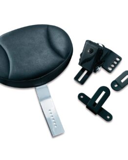 Kuryakyn Plug-In Vinyl Driver Backrest w/Pouch Fits 99-20 Harley Touring