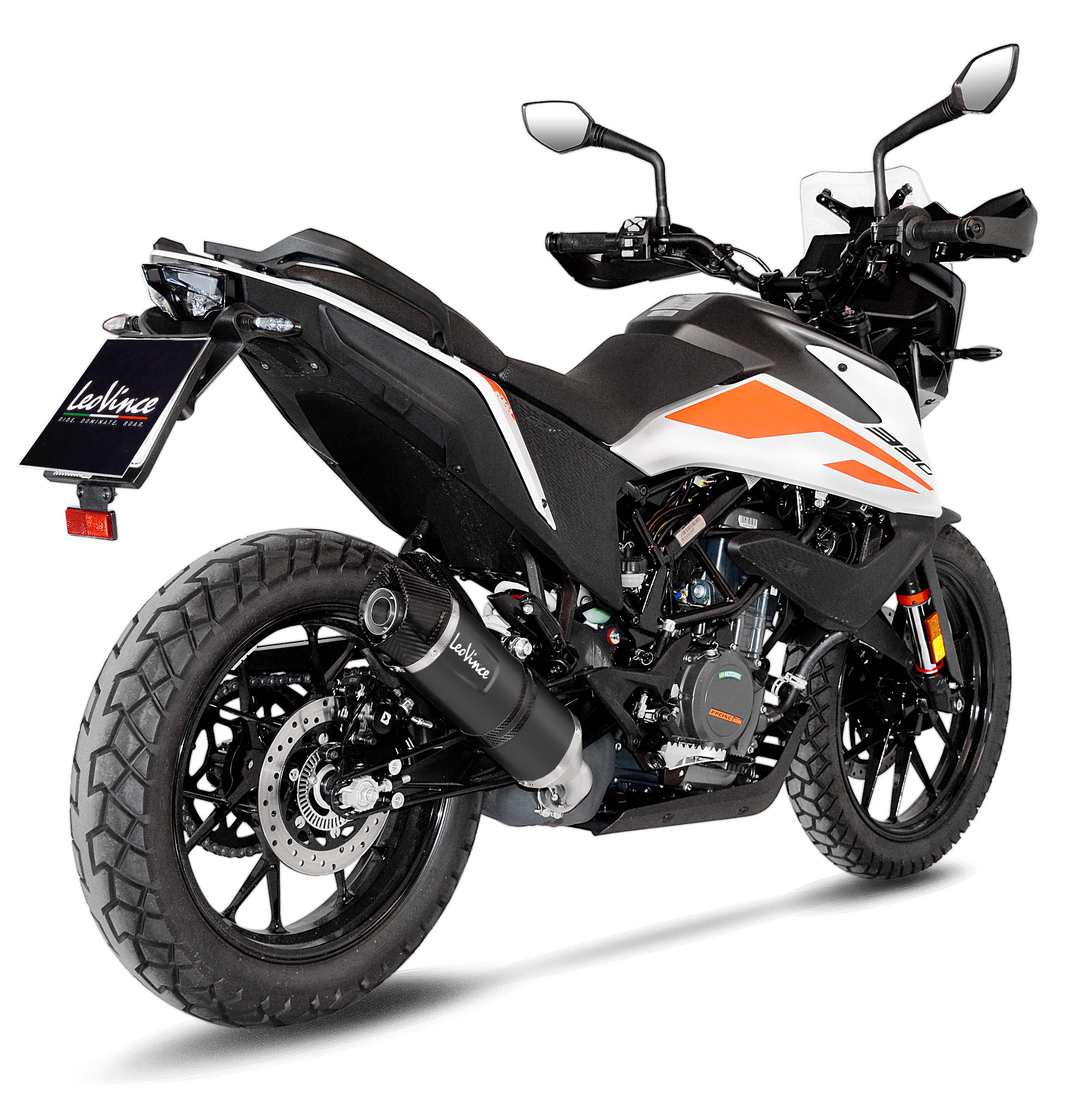 Leo Vince LV One Evo Black Slip-On Exhaust Fits 20-22 KTM 390 Adventure - Image 3