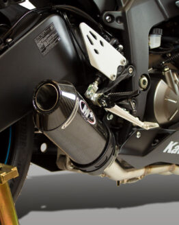 M4 Street Slayer Carbon Fiber Full Exhaust Black Fits 09-25 Kawasaki ZX6R