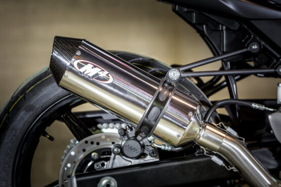 High Mount Full Exhaust w/ Stainless Muffler & Stainless Tubing