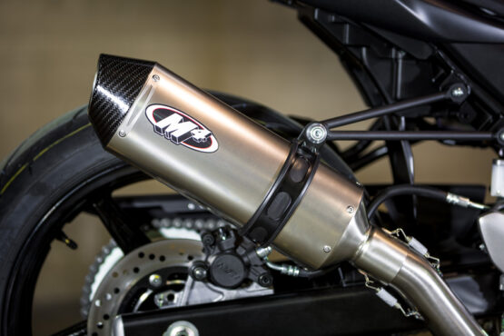 High Mount Full Exhaust w/ Titanium Muffler & Stainless Tubing