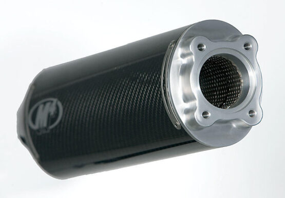 Carbon Fiber Dual Bolt On Exhaust Mufflers - Image 2