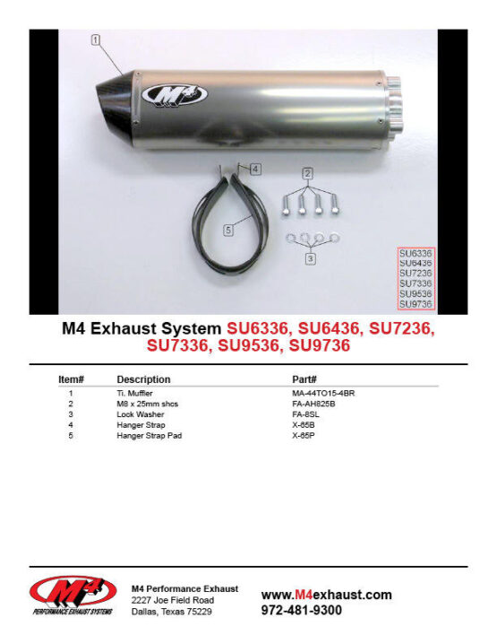 Titanium Bolt On Exhaust Muffler - Image 2