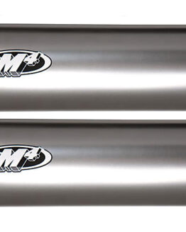 Titanium Dual Bolt On Exhaust Mufflers