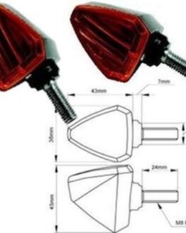 Amber Lens L.E.D. Turn Signal - Type 601 DRC MotoLED Flasher or Marker Light