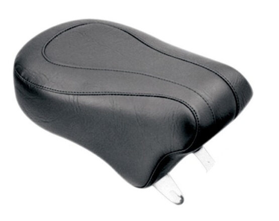 Plain Vinyl Pillion Pad - Black