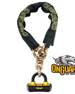 OnGuard Mastiff 4' 10mm Chain and Lock for Motorcycle Scooter ATV Bicycle