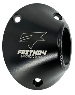 Side Shooter Exhaust Nozzle Black for PMB/Fastway 3-Bolt End Caps