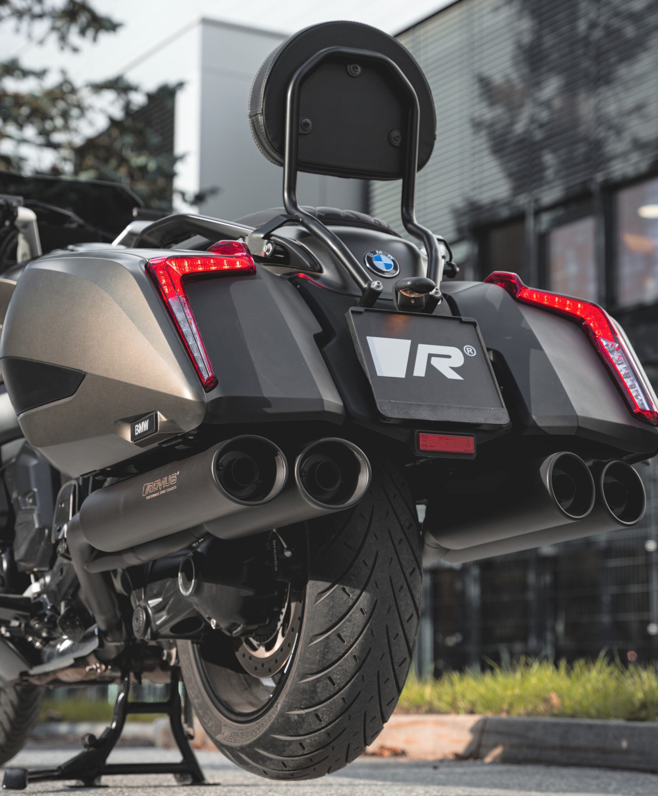 Left Side Custom "Quad" Muffler For BMW K 1600 Bagger & GA - Image 3