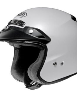 RJ Platinum R Solid White 3/4 Open-Face Motorcycle Helmet 3X-Large