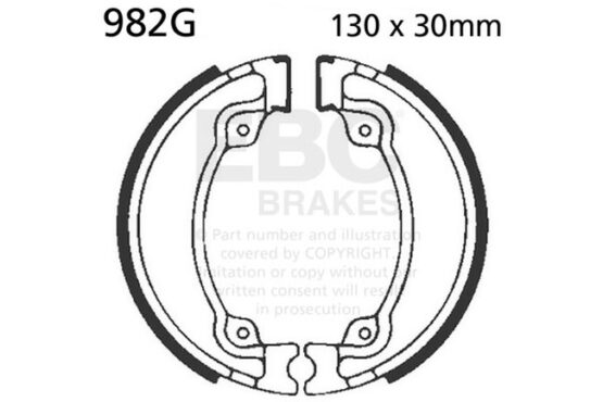 Grooved Organic Brake Shoes - Image 3