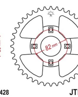 Steel Rear Sprocket 42T Fits Honda