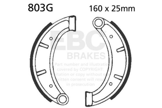 Grooved Organic Brake Shoes - Image 3