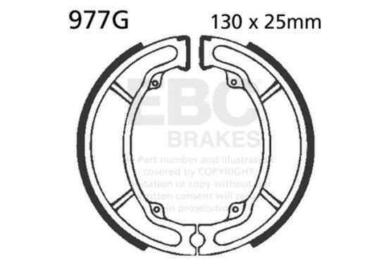 Grooved Organic Brake Shoes - Image 3