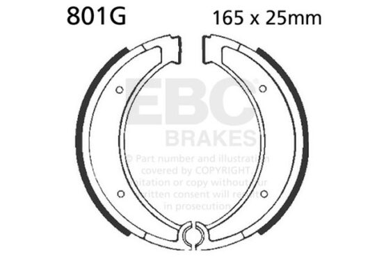 Grooved Organic Brake Shoes - Image 4