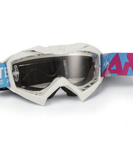 Ariete Adrenaline MX Goggles Senior White Pink Light Blue OTG