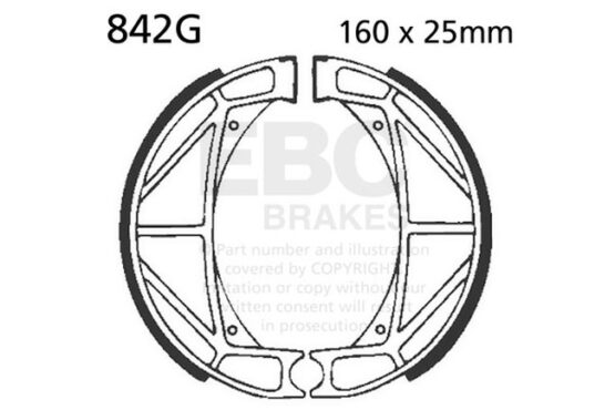 Grooved Organic Brake Shoes - Image 3