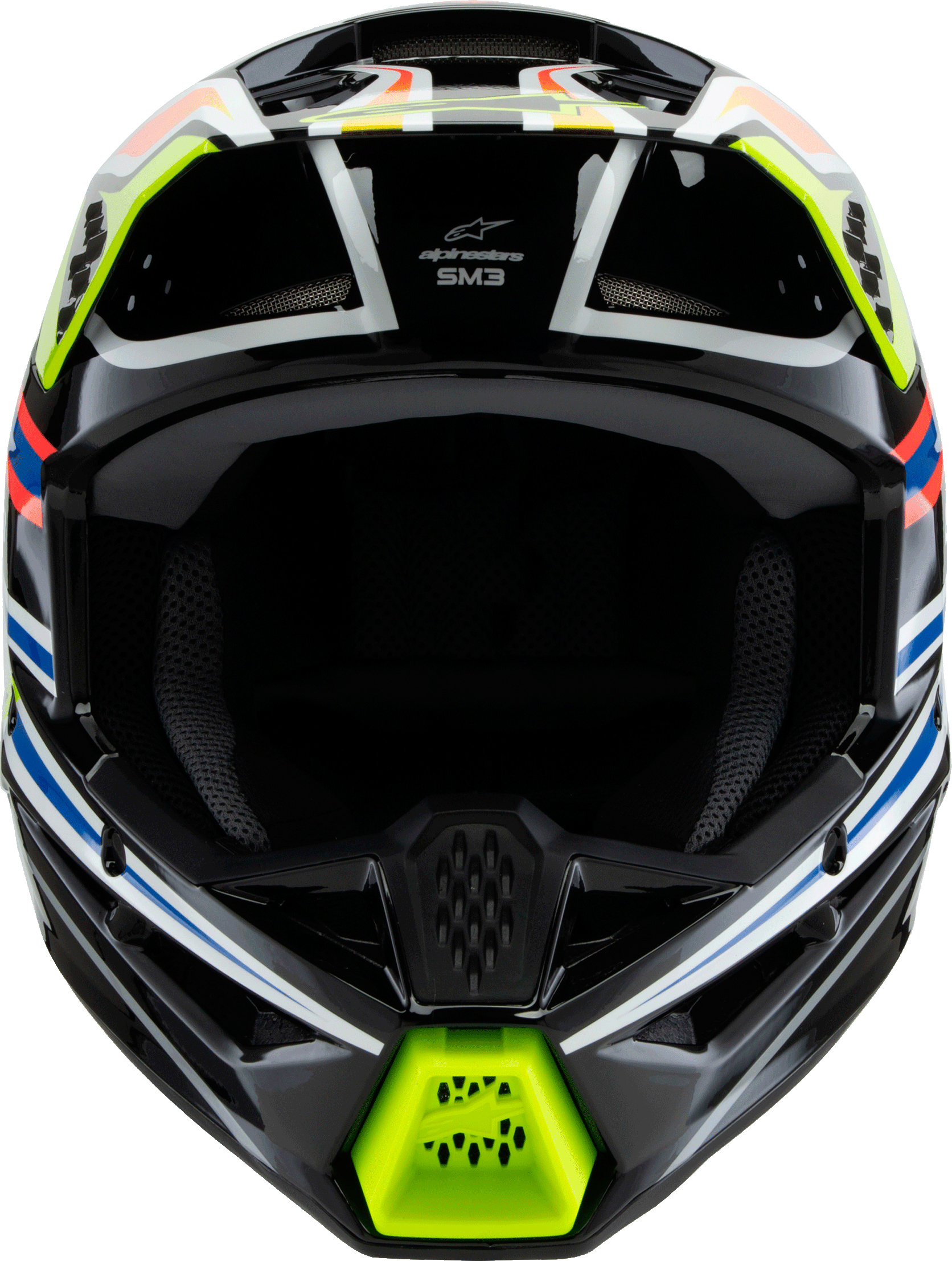 Alpinestars SM3 Youth Wurx Helmet YS Black/Yellow/Blue/Red - Image 5