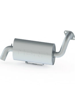 MBRP Oval Sport Slip-On Exhaust Muffler Silver Fits 16-21 RZR S/General 1000
