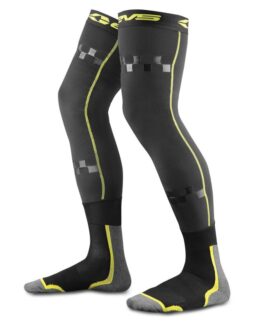 EVS Fusion Sock Combo Black/Hi-Vis Boot Socks L/XL