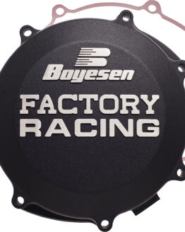 Boyesen Black Factory Racing Clutch Cover Fits 21-25 Kawasaki KX450