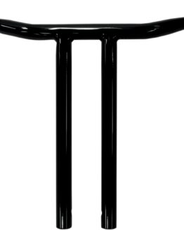 Black 14in. T Bar Bend 1 1/4in. Buffalo Bar Handlebar