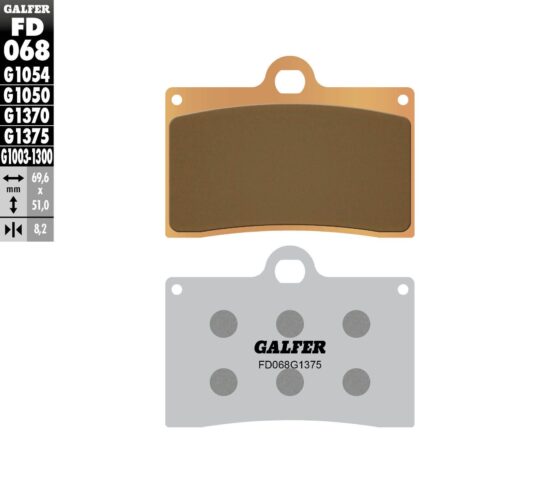 Semi-Metallic Compound Brake Pads