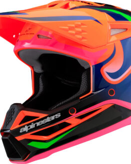 Alpinestars SM3 Youth Deegan Helmet YS Orange/Purple/Pink