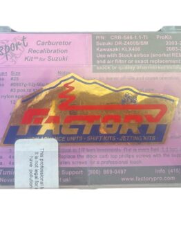 Factory Pro Carburetor Jet Kit 1.1 Ti Fits DRZ400S & DRZ400SM