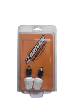 Driven Bar End Weights V1 White