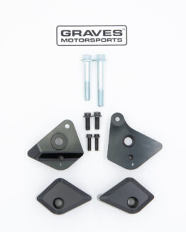 Graves Diamond No-Cut Frame Sliders Black For 19-23 Kawasaki ZX6R Ninja